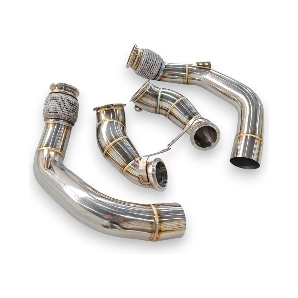 High-Performance 2019-2023 BMW X5M X6M Downpipes (F95 F96) - Compatible with F95 X5M & F96 X6M - Upgrade Exhaust Flow for Better Horsepower & Torque - Perfect for Racing & Performance Tuning