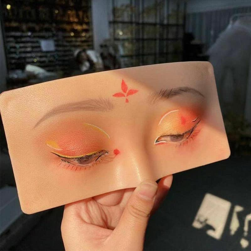 1PC Silicone Face & Eye Makeup Practice Board - Perfect Makeup Training Aid for Beginners & Professionals | Ideal for Beauty Schools, Home Practice & Professional Makeup Artist Training