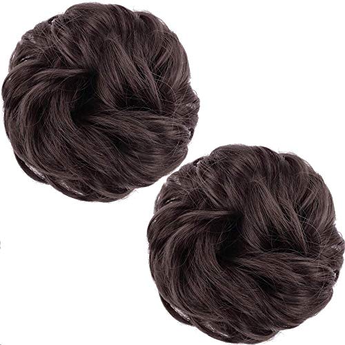 2PCS&Curly&6# (Dark Brown)