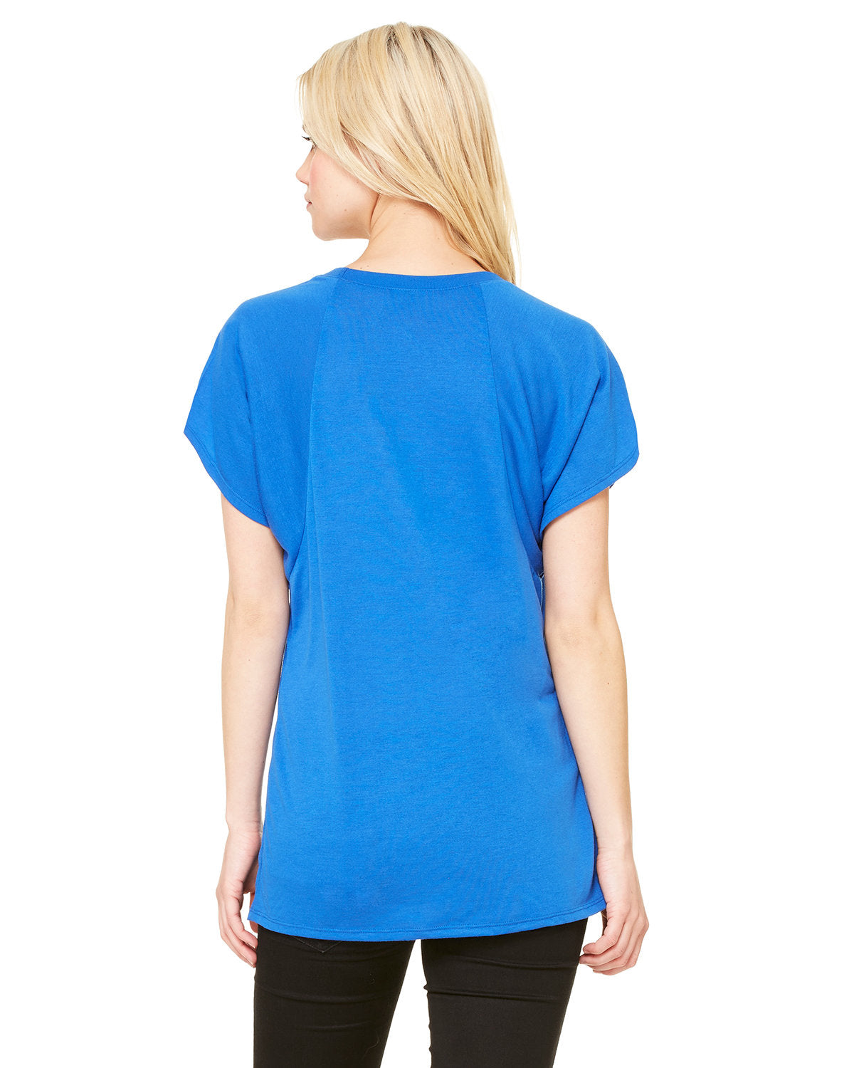 Bella + Canvas B8801 Women's Flowy Raglan T-Shirt - Soft Comfort Fit Short Sleeve V-Neck Tee for Casual Wear, Yoga & Everyday Outfits