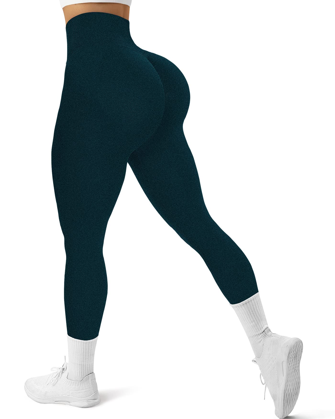 GILLYA High Waisted Seamless Butt Lifting Leggings - Scrunch Booty Yoga Pants for Workout, Running & Gym - Tummy Control Women's Activewear for Fitness & Lounge