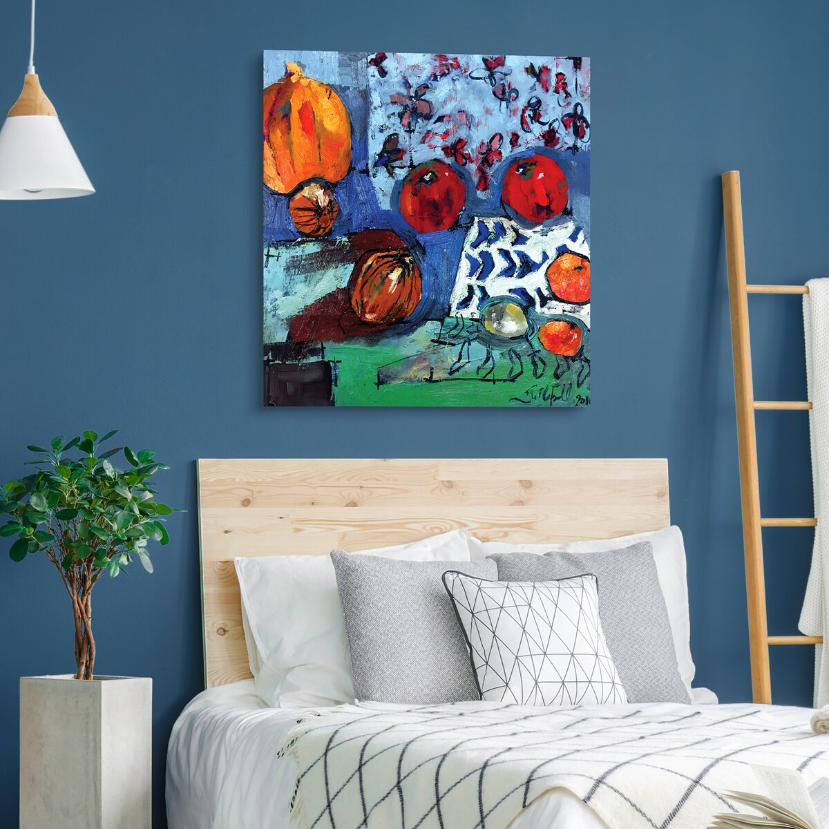 Frameless Floating Tempered Glass Wall Art - Apple Composition by EAD Art Coop | Modern Home & Office Decor for Living Room, Bedroom, Kitchen