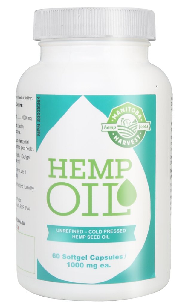 Manitoba Harvest Hemp Seed Oil Softgels - 2,475mg Plant-Based Omega 3-6-9 with GLA | Fish Oil Alternative Supplement | 60 Softgels (Pack of 12) | Supports Heart, Brain & Joint Health | Vegan & Non-GMO