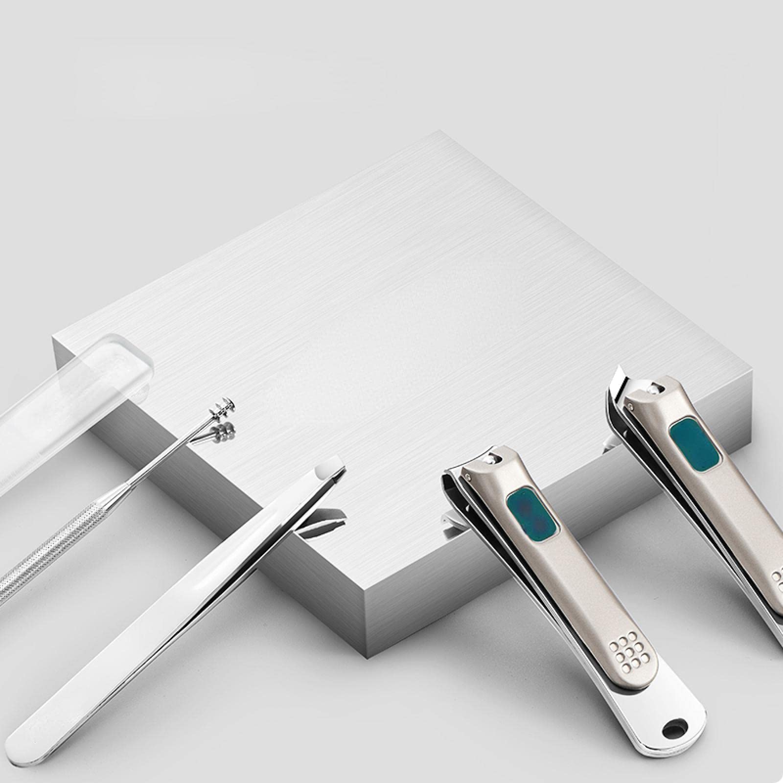 Premium Stainless Steel Portable Manicure & Pedicure Kit - Travel Nail Clippers, Scissors & Grooming Tools Set in Gift Box (MR-6102) for Home, Salon & On-the-Go Nail Care