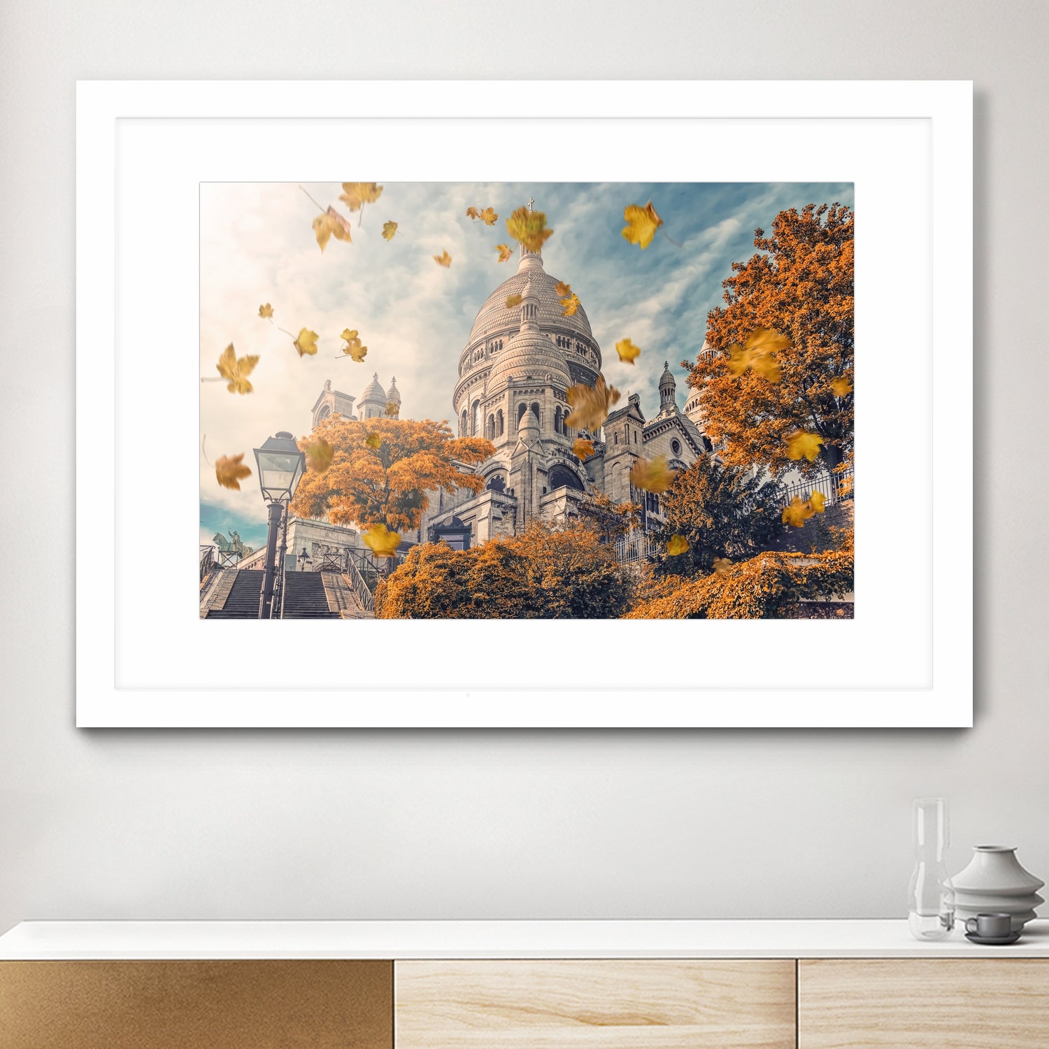 Autumn in Montmartre - Parisian Wall Art Print for Home & Office Decor | Perfect for Living Room, Bedroom & Gift Giving
