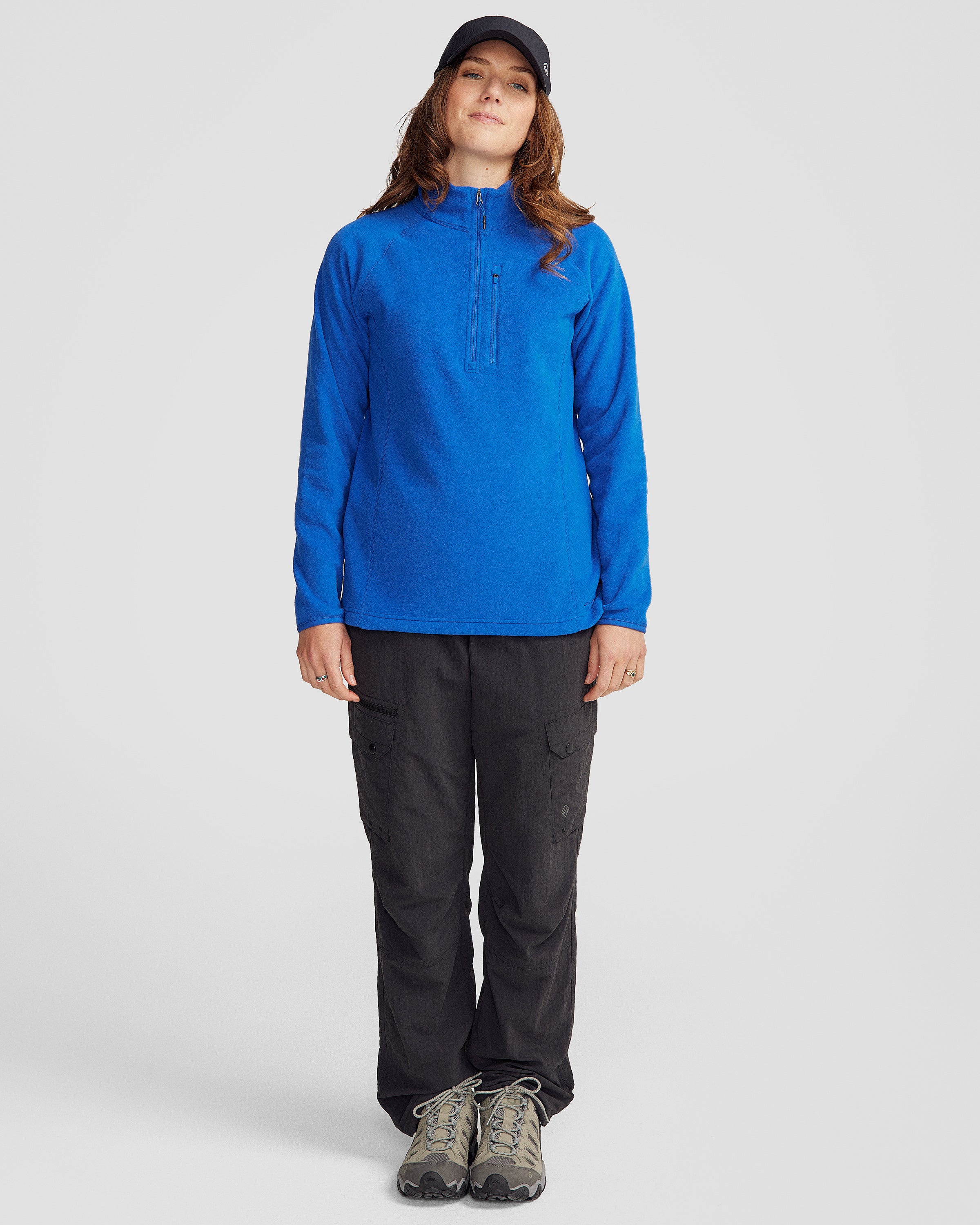 Women's Ridge 100 Primaloft Insulated Pullover Jacket - Peak Blue - Lightweight Warm Winter Coat for Hiking, Camping & Outdoor Activities