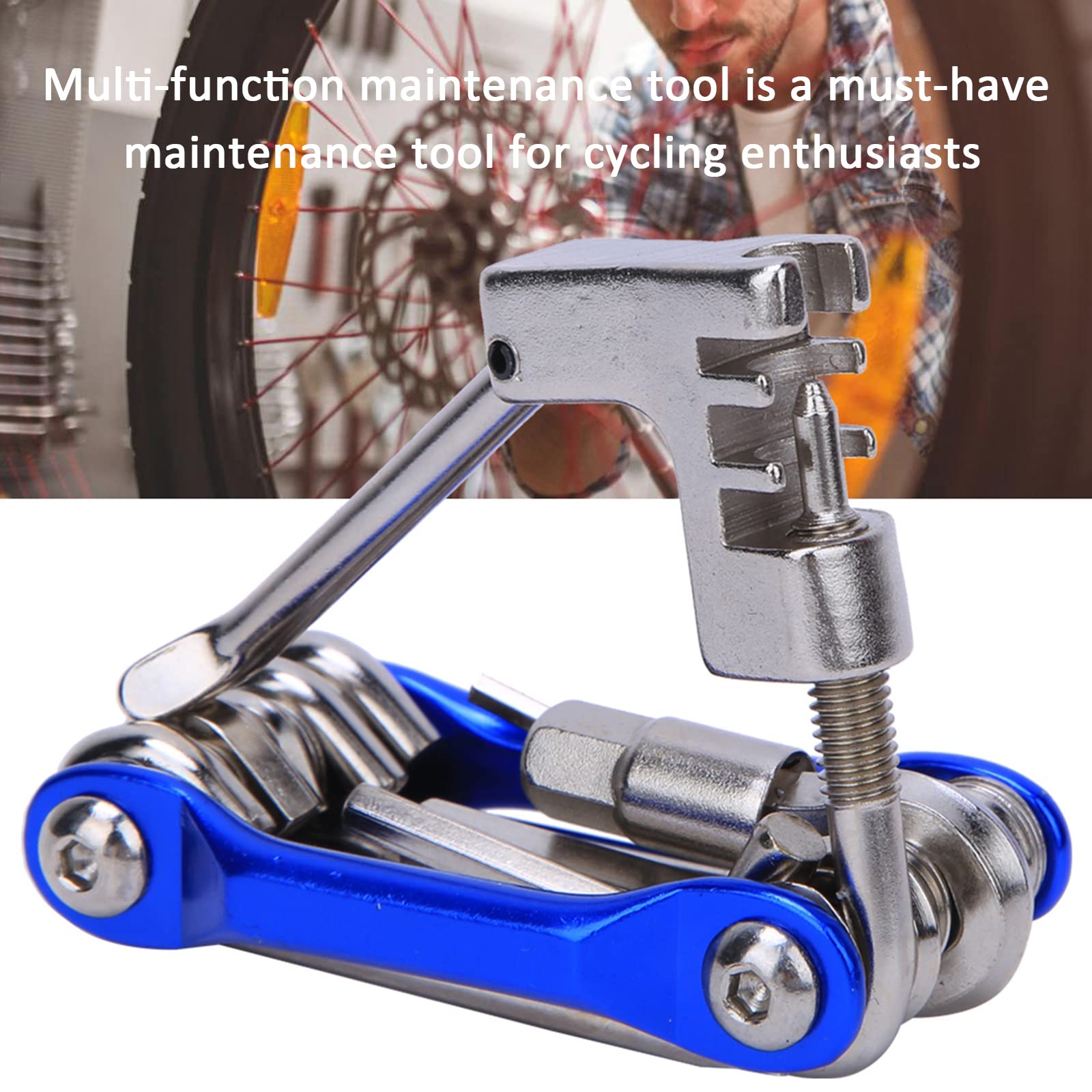 OUKENS 11-in-1 Bicycle Repair Tool Kit - Professional Mountain Bike Maintenance Tools for Cycling Enthusiasts | Perfect for Road Trips, Trail Repairs & Home Bike Maintenance