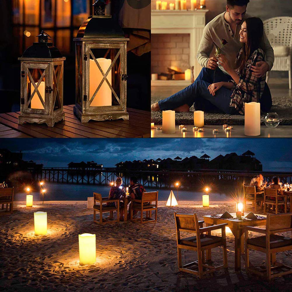 Flameless LED Candles Set of 6 - Battery Operated Flickering Candles 6