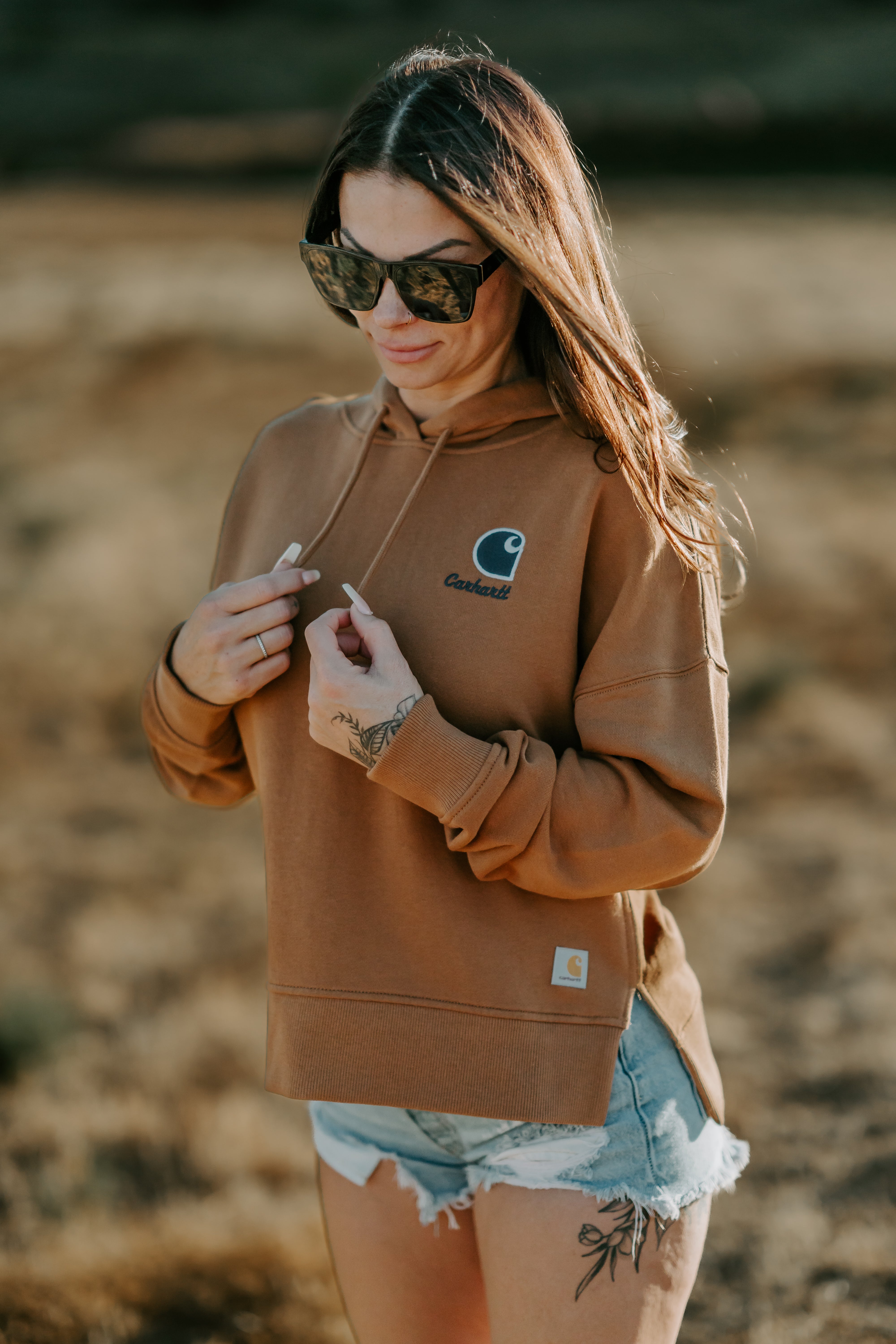 Women's TENCEL™ Fiber Graphic Hoodie - Soft Pullover Sweatshirt with Hood for Casual Wear, Lounge & Street Style Fashion
