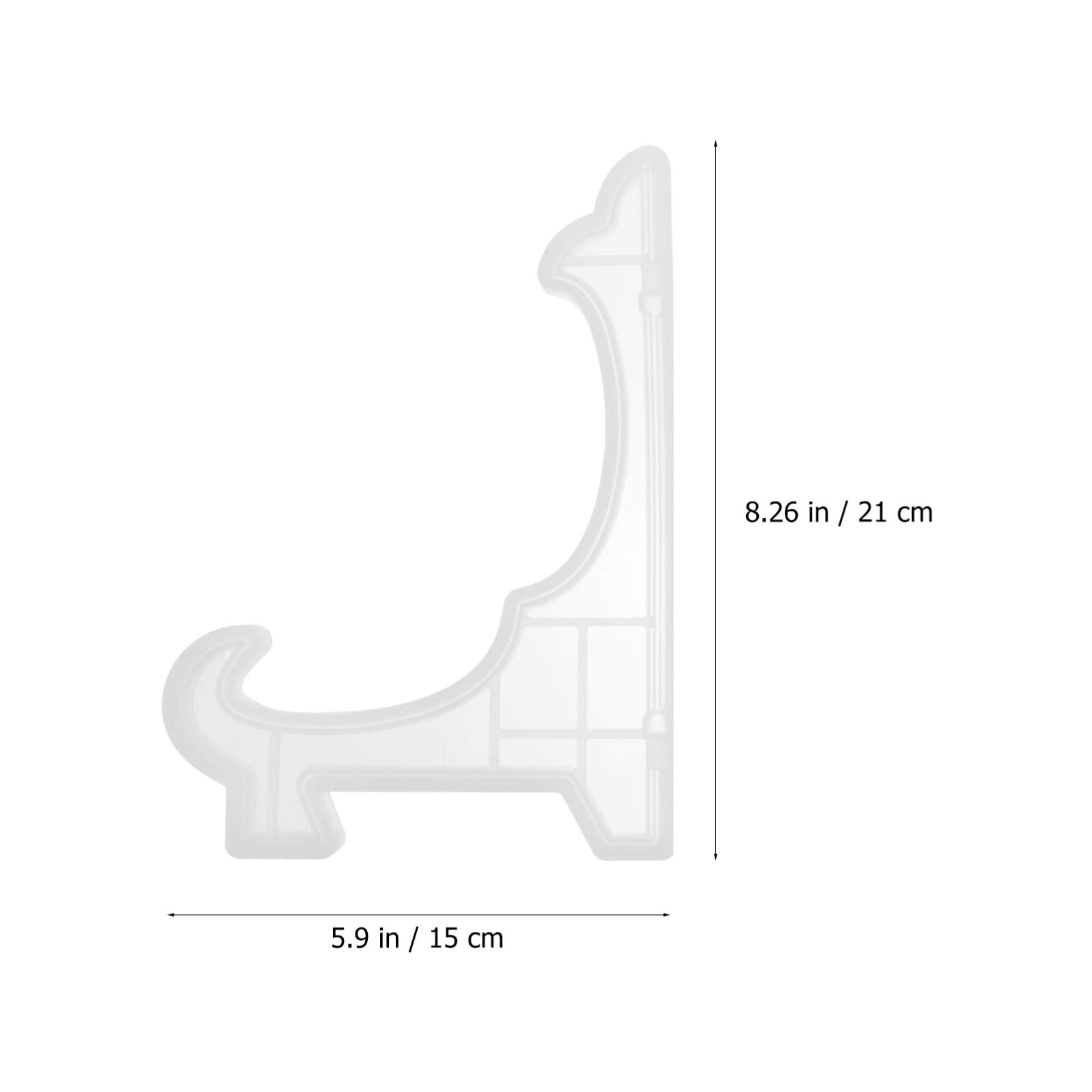 Healifty 2-Pack Silicone Display Stand Molds for Resin Epoxy Casting - Picture Frame Holder & Artwork Easel for Home Desk Decor | Perfect for DIY Crafts, Jewelry Making, and Tabletop Decorations
