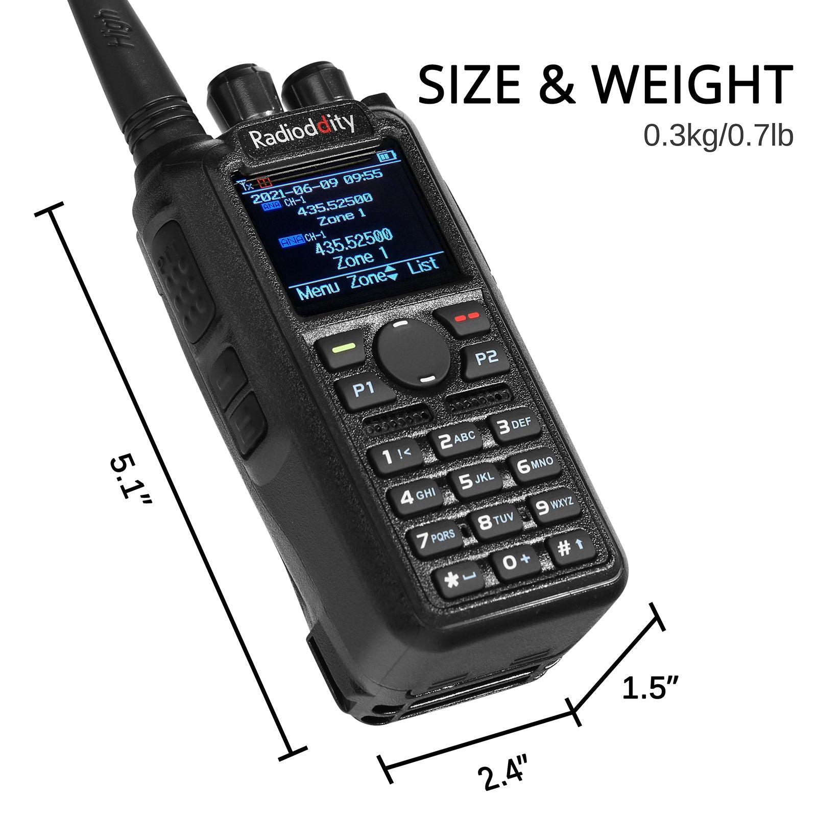 Radioddity GD AT10G Two-Way Radio - Open Box - Long Range Communication for Outdoor Adventures, Hiking, and Emergency Preparedness