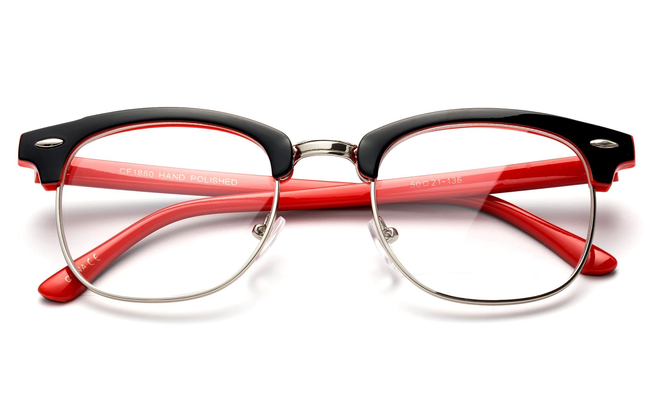 Vintage Horn Rimmed Reading Glasses for Men with Case - Perfect for Reading & Style