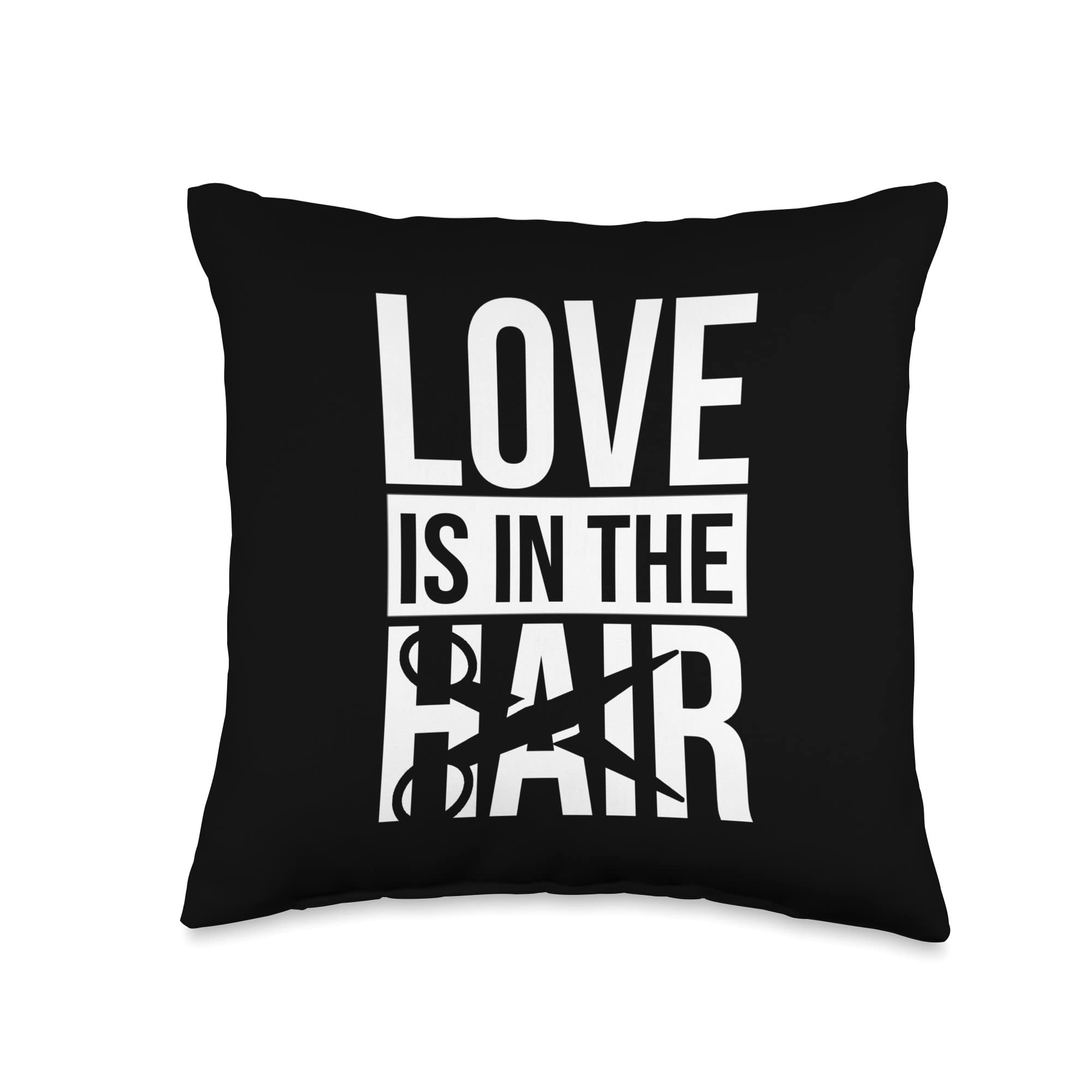16x16 Multicolor Hairdressing Supplies Throw Pillow - Perfect for Salon Decor, Home Styling & Beauty Studio Accessories