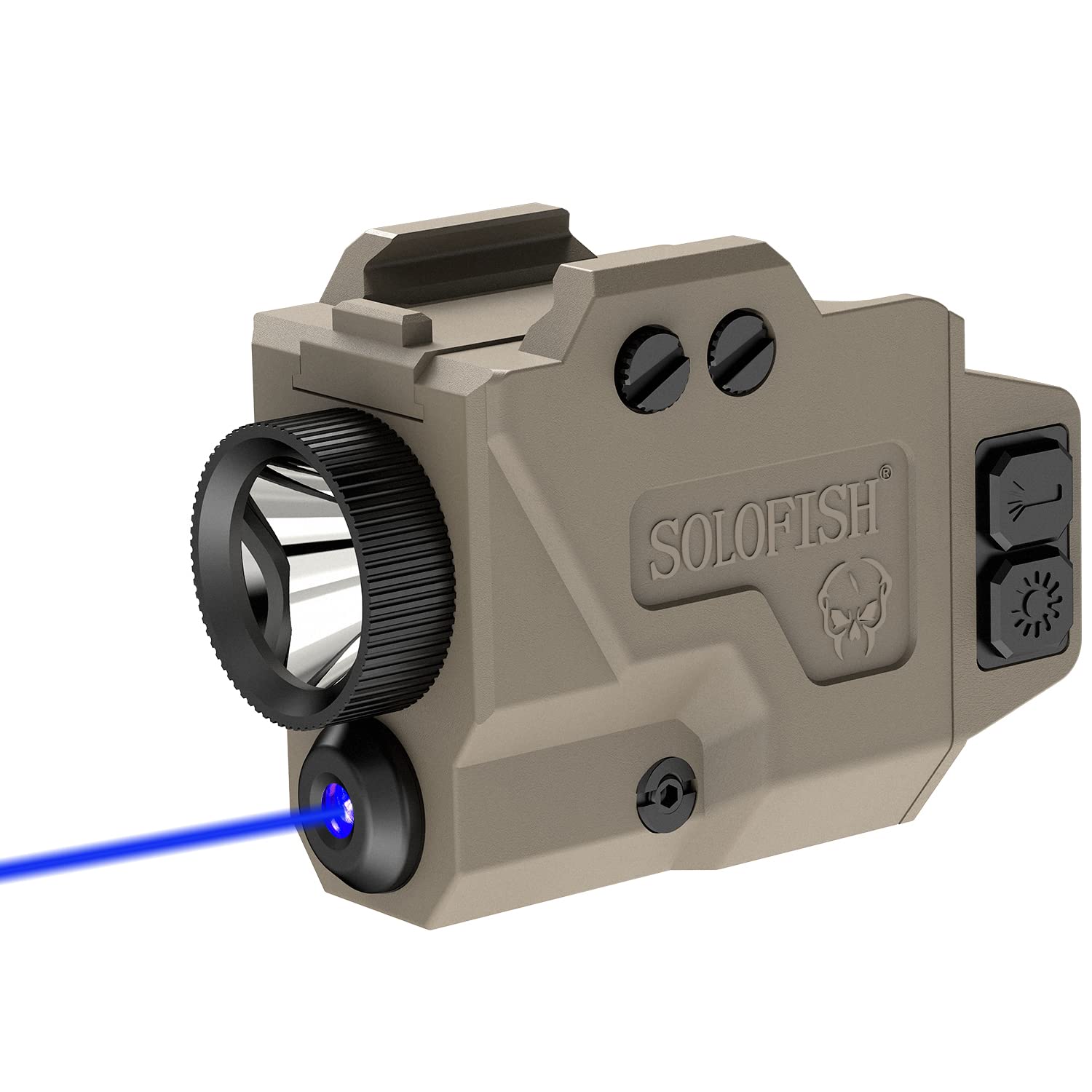 SOLOFISH Magnetic Rechargeable Gun Beam - Green/Blue/Red Laser Sight for Pistols & Rifles | Shockproof | Fits Glock 17/19 | Hunting & Tactical Use
