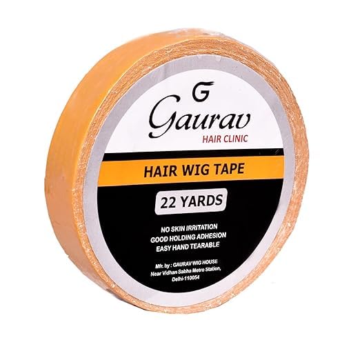 Gaurav Hairwala Double-Sided Cotton Tape - 20 Meter Roll for Hair Patch & Extensions | Easy DIY Application at Home | Secure Hold for Wigs, Toupees & Cosplay