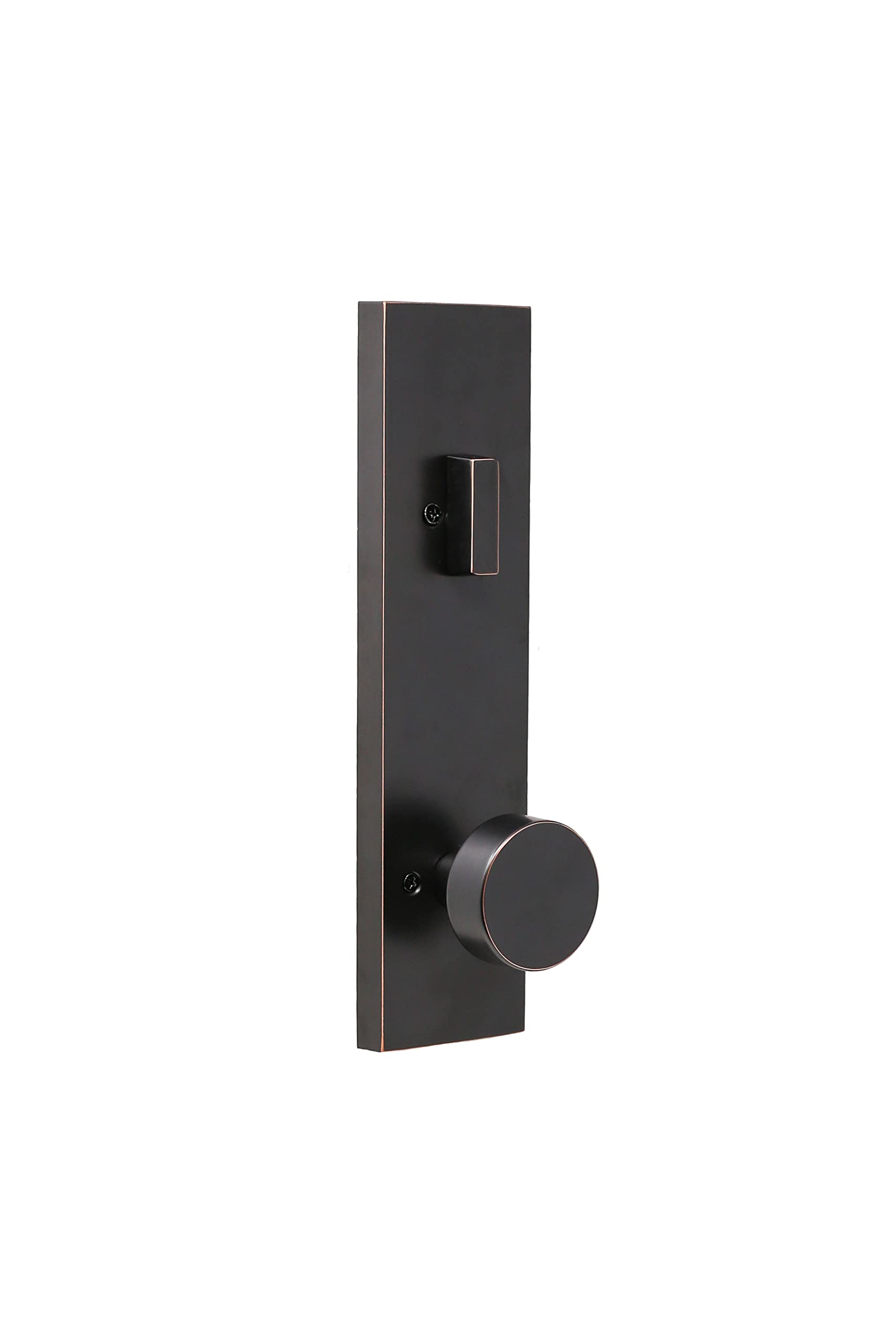 Weslock Leighton Entry Handle in Oil Rubbed Bronze - Premium Door Handle for Home Security & Elegant Entryway Upgrade