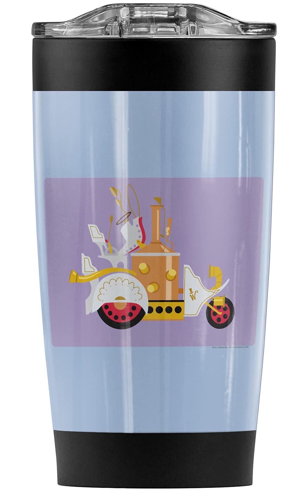 Willy Wonka Chocolate Factory Stainless Steel Tumbler 20oz - Insulated Travel Mug with Leakproof Lid for Coffee, Tea & Cold Drinks - Perfect for Office, Commuting & Outdoor Adventures