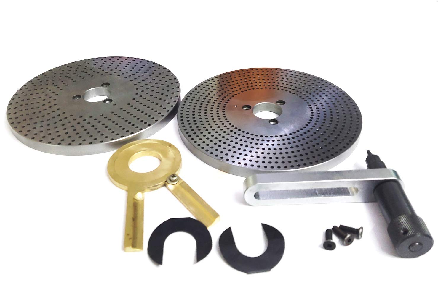 HV8 HV10 HV12 HV14 Rotary Table Dividing Head Indexing Plates for Milling Machine - Precision Metalworking & CNC Machining Accessories - Ideal for Gear Cutting, Spiral Milling & Angle Indexing
