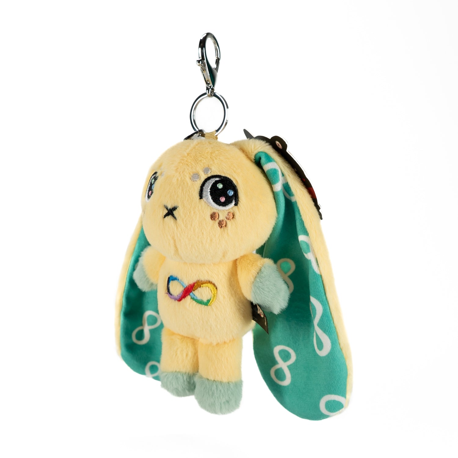 Autism Awareness Rabbit Plush Keychain - Soft & Cute Plushie Dreadfuls for Backpacks, Gifts & Sensory Support | Autism Support Accessory
