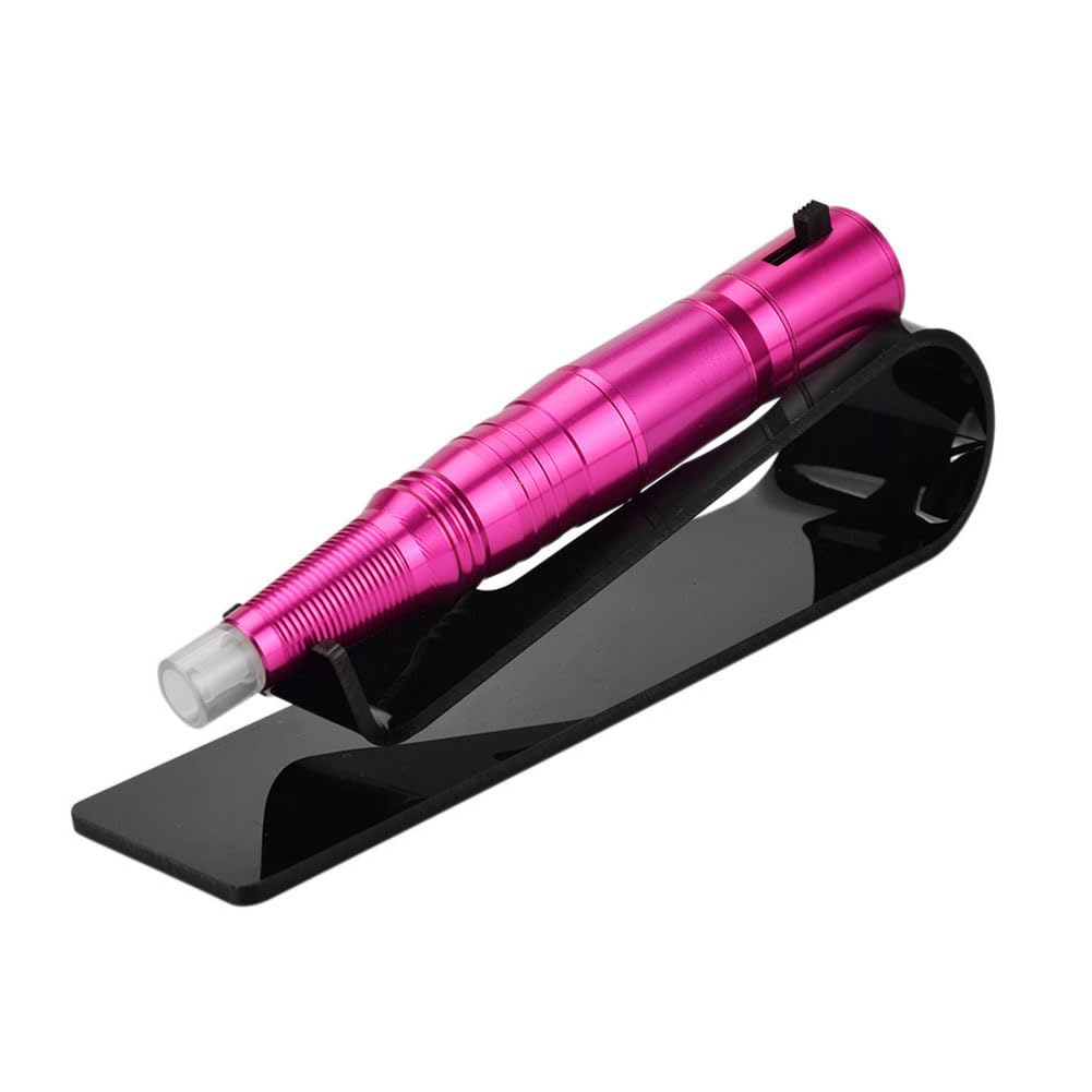 1Pc Black Acrylic Tattoo Machine Holder Stand - Professional Tattoo Pen Display Rack & Organizer for Tattoo Supplies - Perfect for Tattoo Studio, Shop & Artist Workstation Organization