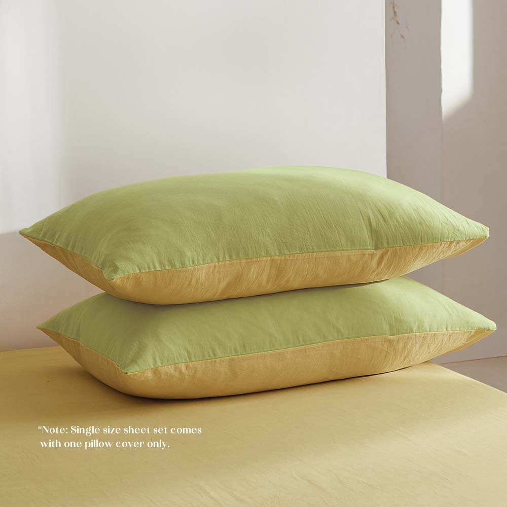 Premium Yellow Duvet Cover Set - King Size Bedding with Pillowcases, Soft & Breathable Cotton - Perfect for Master Bedroom, Guest Room, or Cozy Home Decor