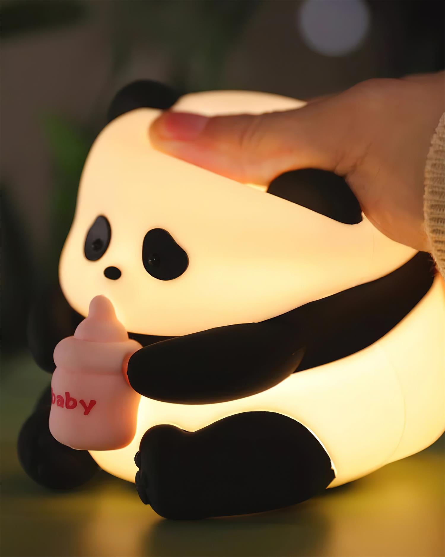 Panda Night Light for Kids - Soft Glow LED Bedside Lamp for Nursery, Bedroom & Travel - Cute Animal Nightlight for Sleep, Safety & Comfort