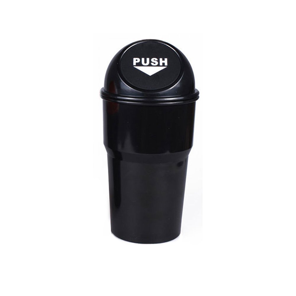 Portable Mini Car Trash Can - Small Plastic Garbage Bin for Vehicles, Auto Waste Storage Organizer - Perfect for Road Trips, Commuting & Keeping Your Car Clean