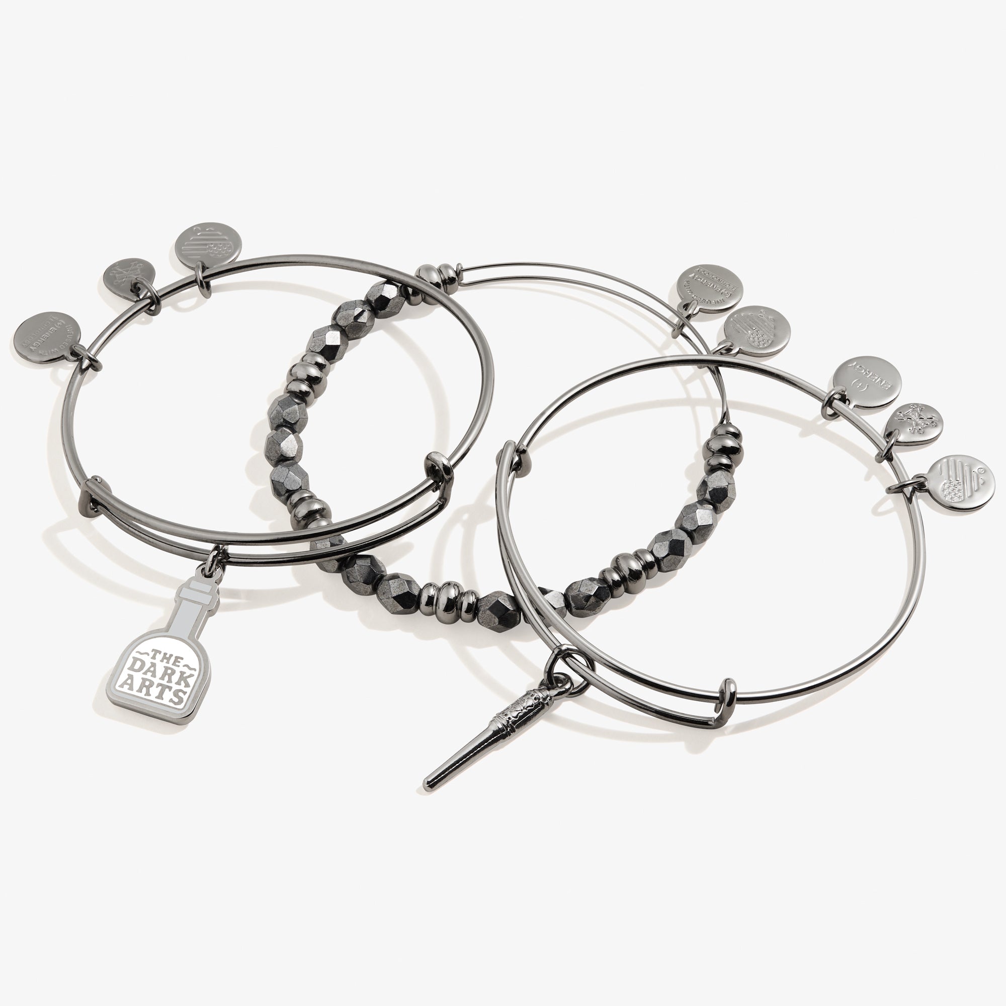 Harry Potter Snape Bangle Bracelets Set of 3 - Official Wizarding World Jewelry for Fans, Cosplay & Gift Giving