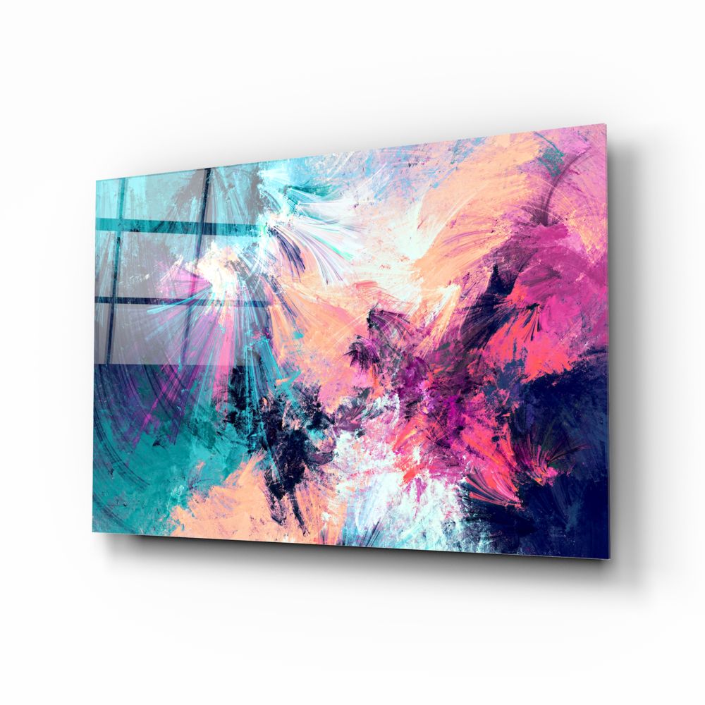 Vibrant Multicolored Abstract Wall Art - Modern Canvas Painting for Living Room, Bedroom & Office Decor