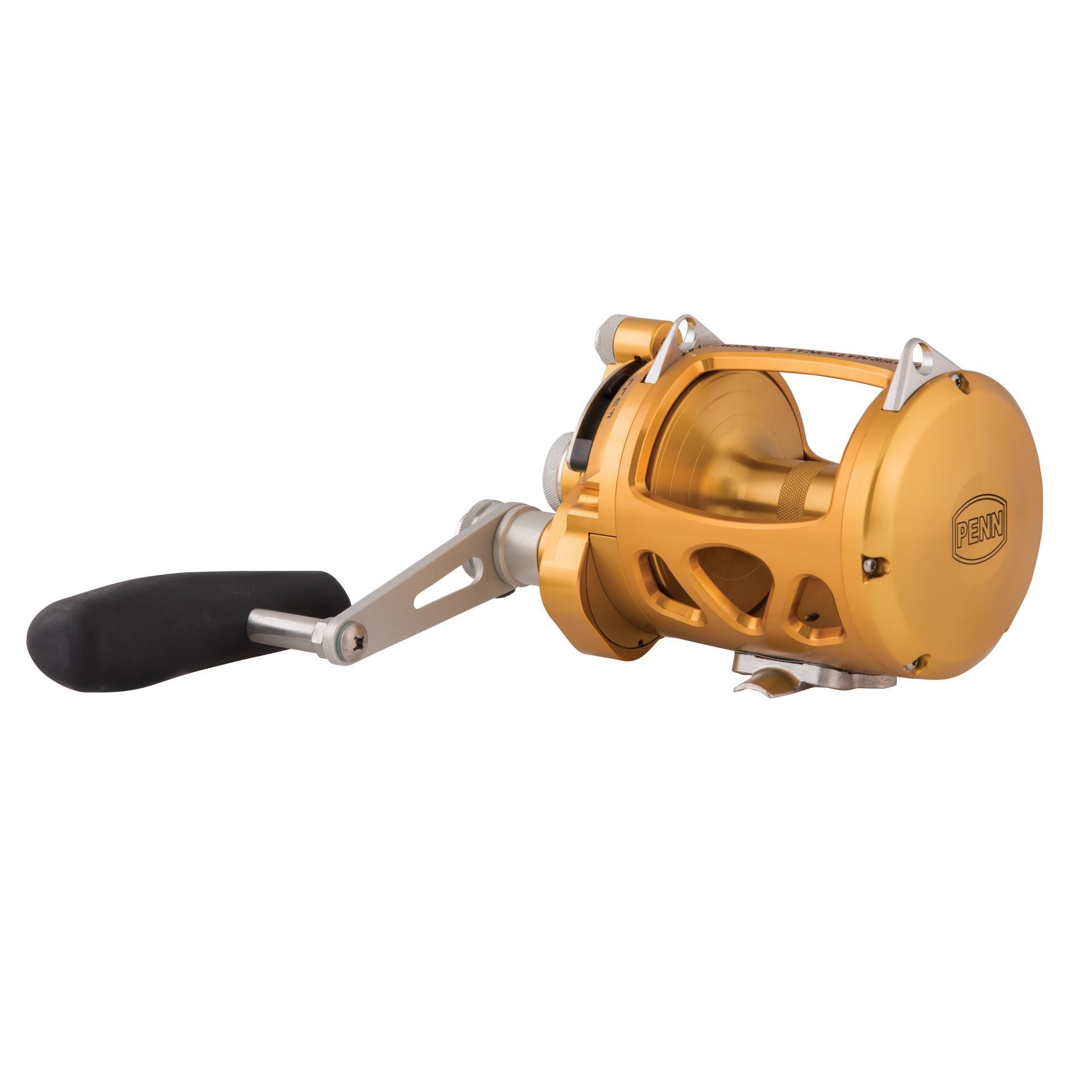 VISW 2-Speed Wide Conventional Fishing Reel - Saltwater & Freshwater Trolling Reel for Offshore & Inshore Fishing | Heavy Duty Marine Grade Construction