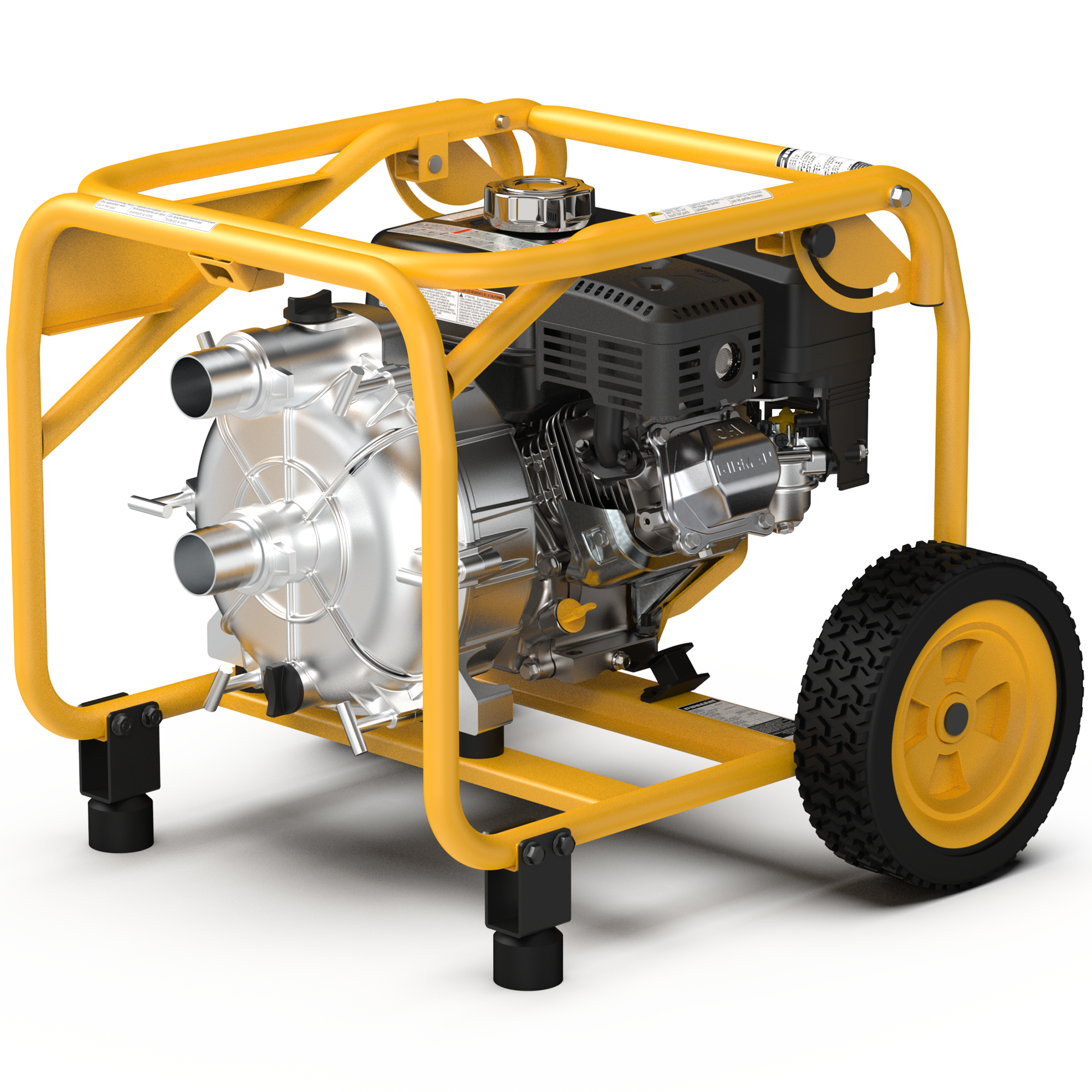 2 Inch Portable High Pressure Water & Semi Trash Pump - Durable Gas Powered Pump for Flood Control, Irrigation, Construction & Farm Use