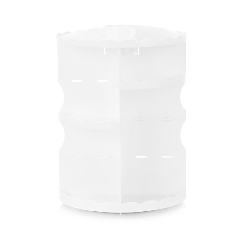 360 Degree Rotating Makeup Organizer - Large Capacity Cosmetic Storage Case with Mirror | Perfect for Vanity, Bathroom & Travel Organization (Model 9006)