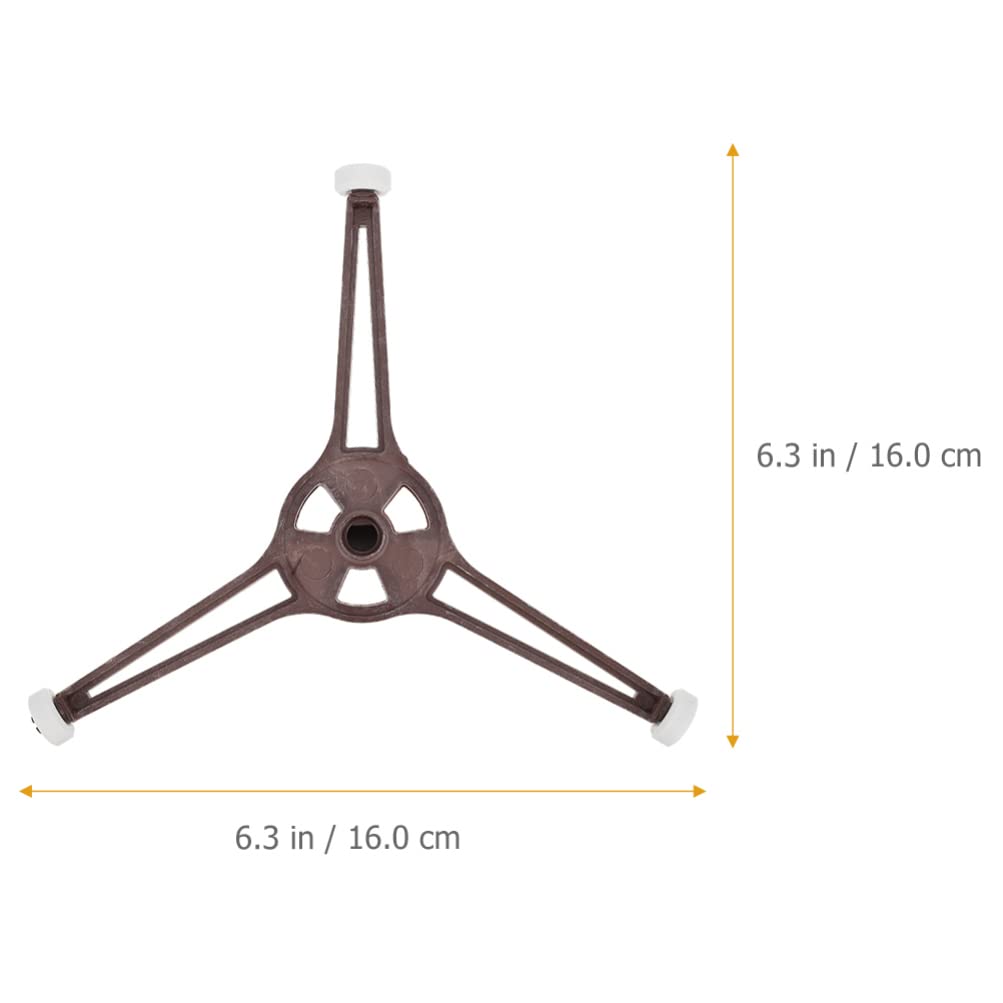 Microwave Turntable Ring - Triple Arm Rotating Glass Plate Holder, 14MM Replacement Tray Support for Microwave Ovens | Durable Accessory for Even Heating & Easy Cleaning | Perfect for Replacing Broken or Missing Microwave Turntables