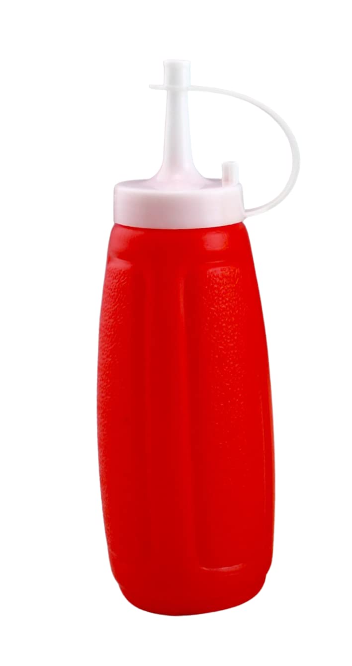 Dependable Industries 3-Piece Plastic Squeeze Bottle Set for Mustard, Ketchup & Mayo - 12oz Condiment Containers for Salad Dressing & Kitchen Use | Perfect for BBQs, Picnics & Restaurants