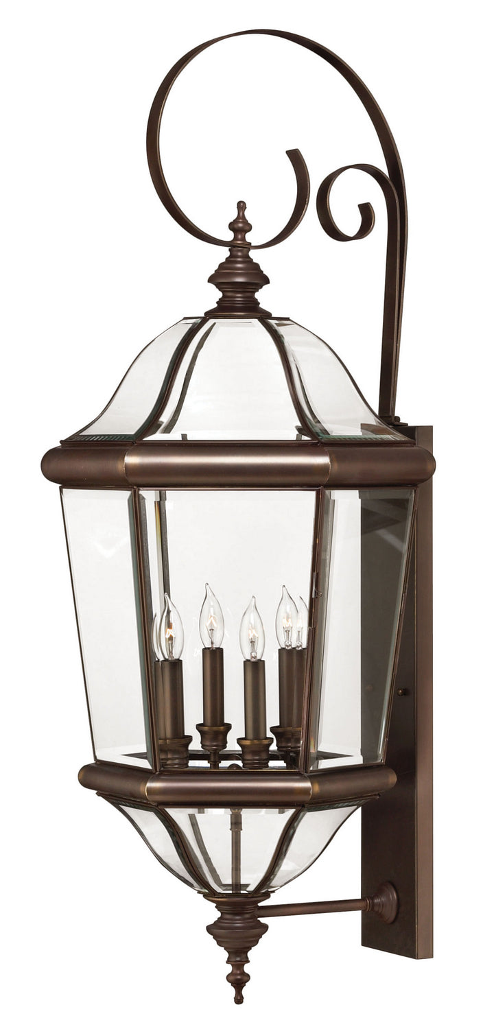 Augusta LED Wall Mount Light Fixture in Copper Bronze - Modern Indoor/Outdoor Lighting for Living Room, Bedroom, and Patio