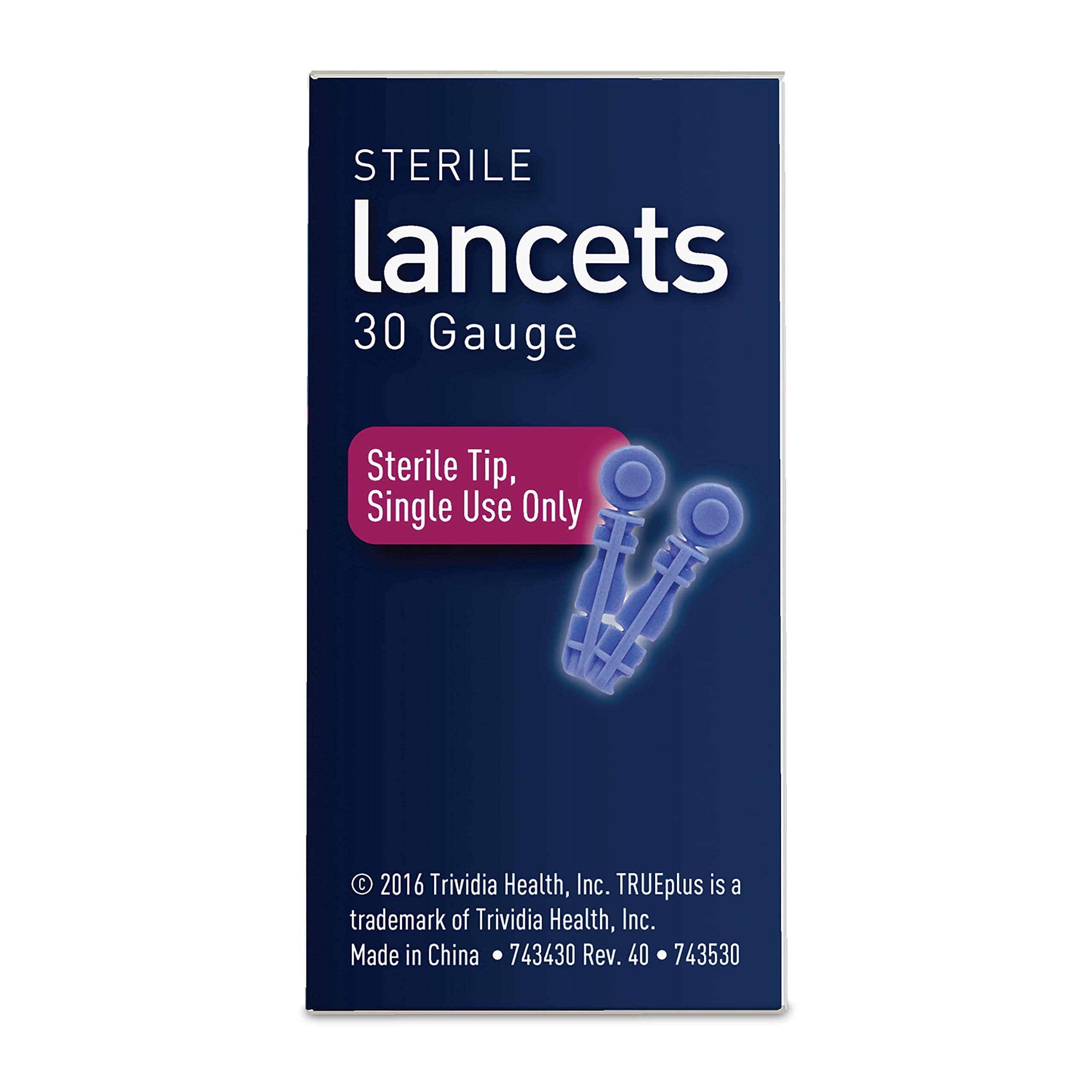 3X 100ct TRUE METRIX Blood Glucose Test Strips + 3X 100ct 30g TRUEplus Lancets + TRUEplus Diabetes Log Book Kit - Perfect for Daily Diabetes Monitoring at Home, Travel & Doctor Visits