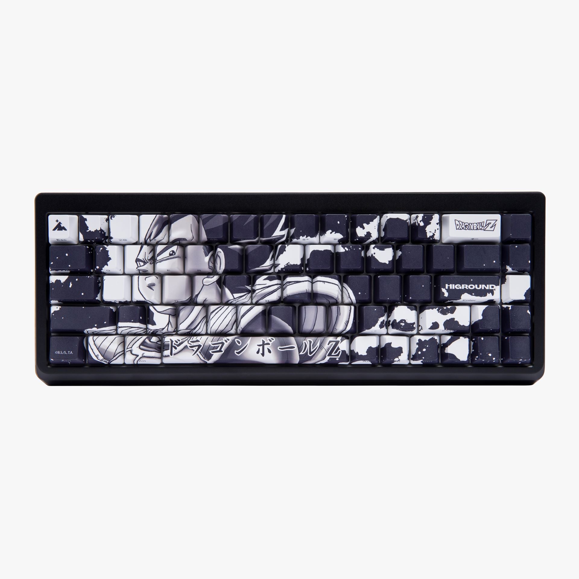 DBZ x HG Summit 65 Mechanical Keyboard - Vegeta Dragon Ball Z Edition - Perfect for Gaming, Typing & Anime Fans Workspace Setup
