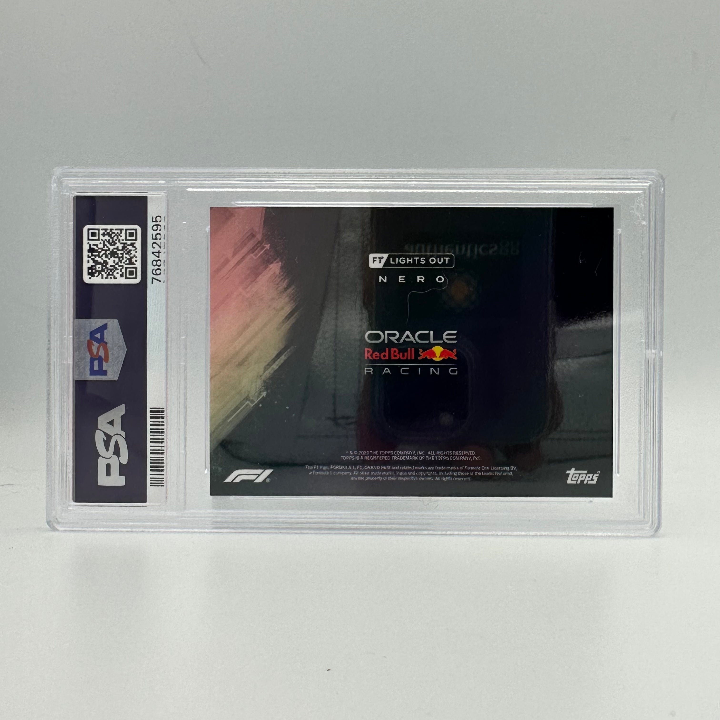 PSA 7 Graded Sergio Perez Black & White Rainbow Parallel Baseball Card - Perfect for Collectors, Sports Memorabilia & Trading Card Enthusiasts