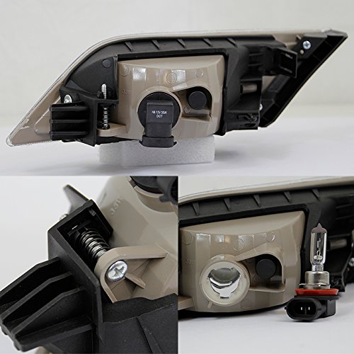 AKKON Clear Fog Lights Kit for Honda Odyssey SUV - JDM Style Driving Lights with Wiring Harness, Switch & Bracket (Driver & Passenger Side) - Perfect for Night Driving, Off-Road & Bad Weather Visibility