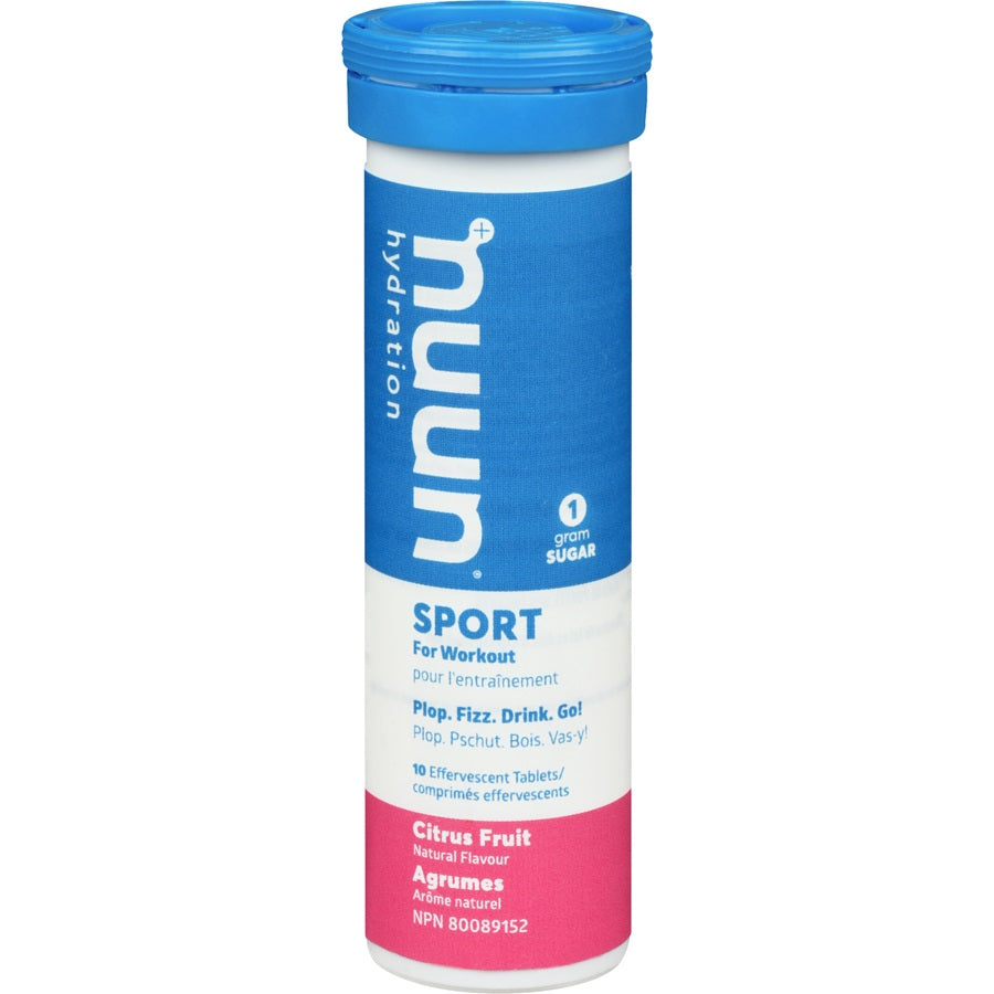 Nuun Active Hydration Electrolyte Tablets - Citrus Fruit Flavor | Rapid Hydration for Athletes & Outdoor Activities | Perfect for Running, Cycling & Workout Recovery