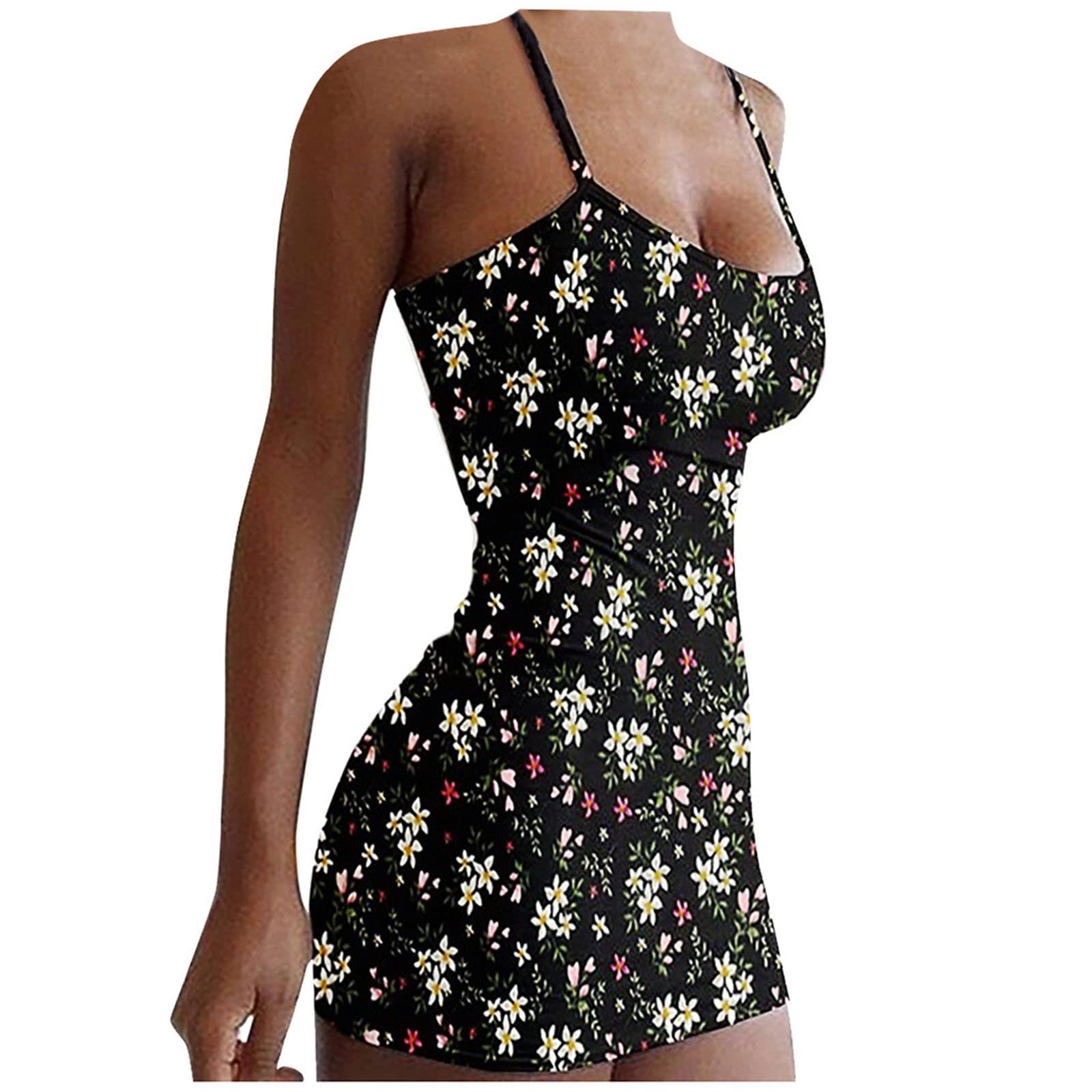 Women's Long Bodycon Dress - Off Shoulder Casual Floral Print Sexy Elegant Dress for Party, Date Night & Summer Outfits