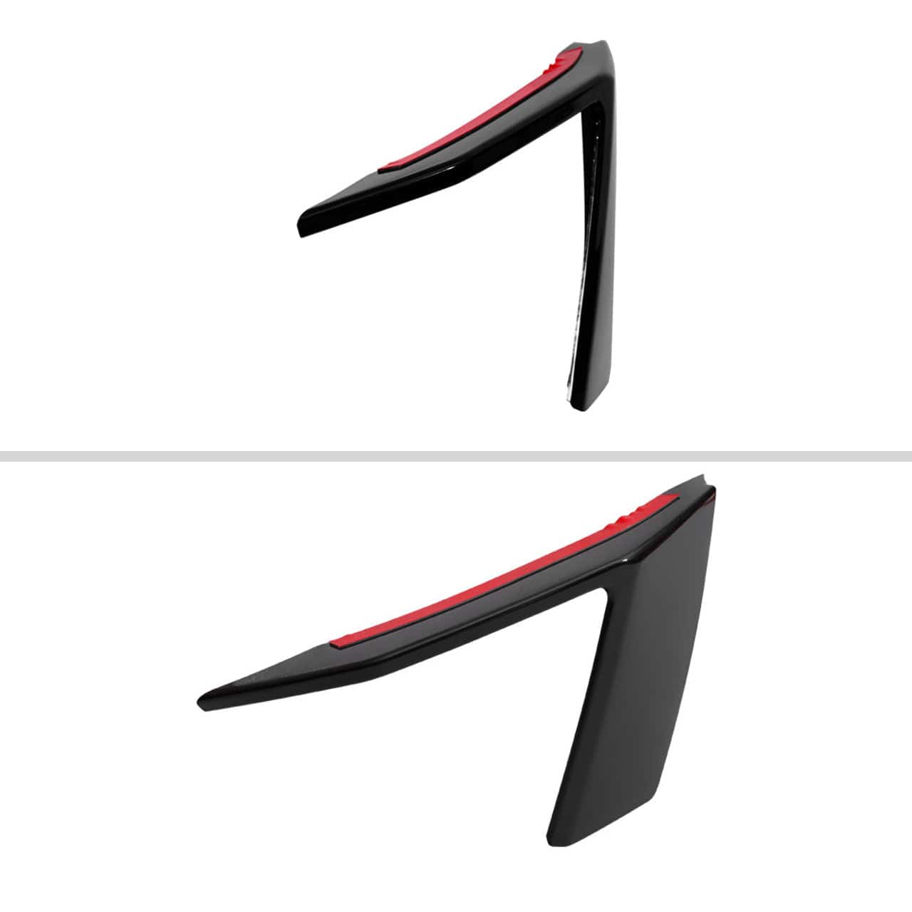 2018-2022 Ford Mustang GT/EcoBoost Fog Light Trim Cover - Front Bumper Vent Canards Replacement - Upgrade Your Mustang's Style for Street Racing & Car Shows