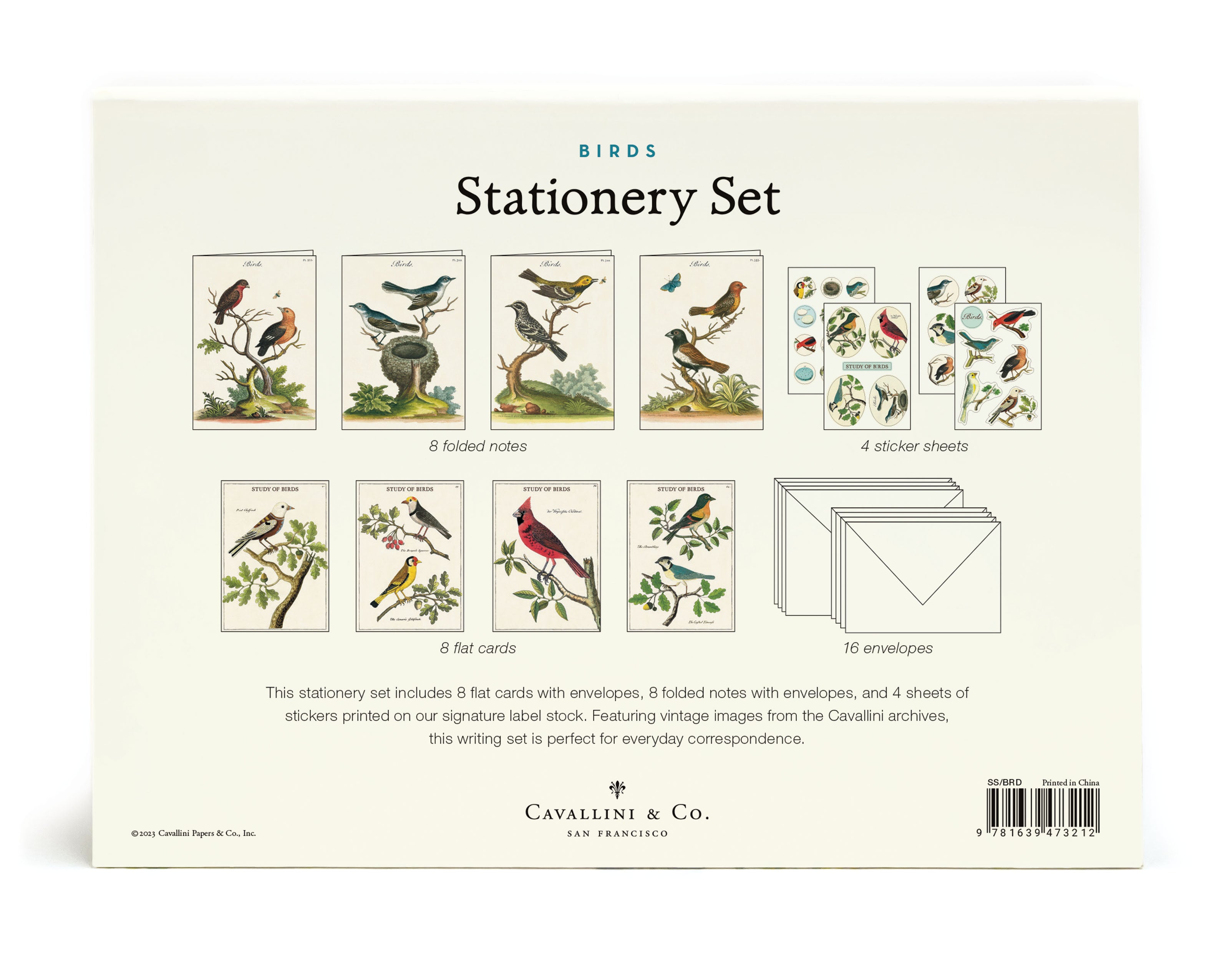 Colorful Bird-Themed Stationery Set for Writing & Drawing - Perfect for School, Office & Art Projects