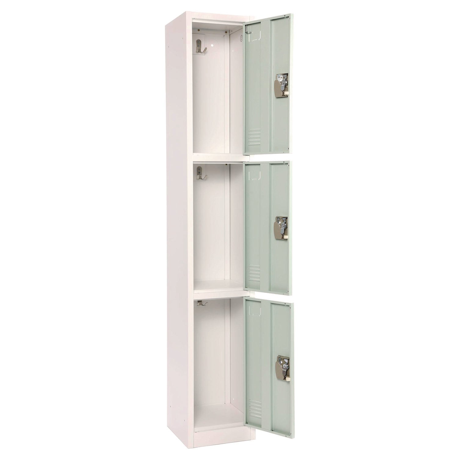 AdirOffice 3-Compartment Steel Storage Locker - 12