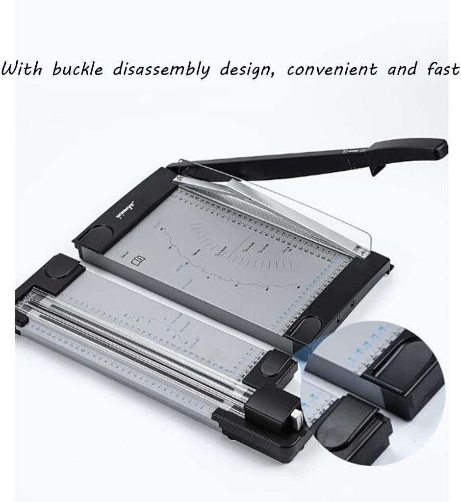 Premium Titanium A4 Paper Cutter & Trimmer - Portable Guillotine Scrapbooking Tool with Side Ruler for Office, Crafting & DIY Projects | Perfect for Card Making, Photo Albums & Document Cutting