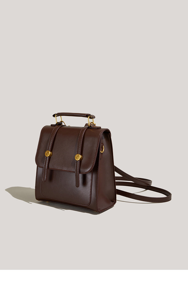 Vegan Leather Buckle Backpack - Crossbody Shoulder Bag for Women & Men | Stylish & Durable for Travel, Work & Daily Use