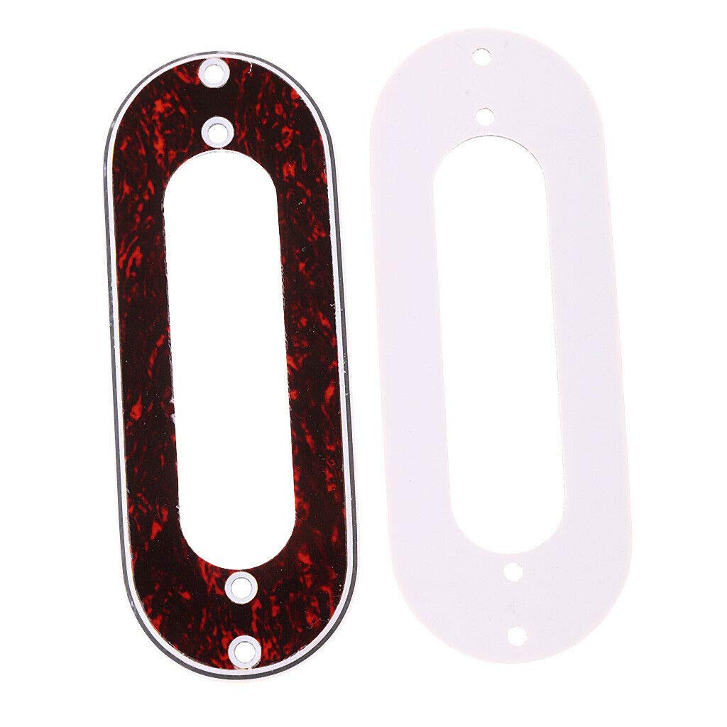 3-Piece Metal Single Coil Pickup Mounting Rings for ST Style Electric Guitar - Red | Replacement Parts for Guitar Repair & Customization | Perfect for DIY Guitar Upgrades & Professional Installations