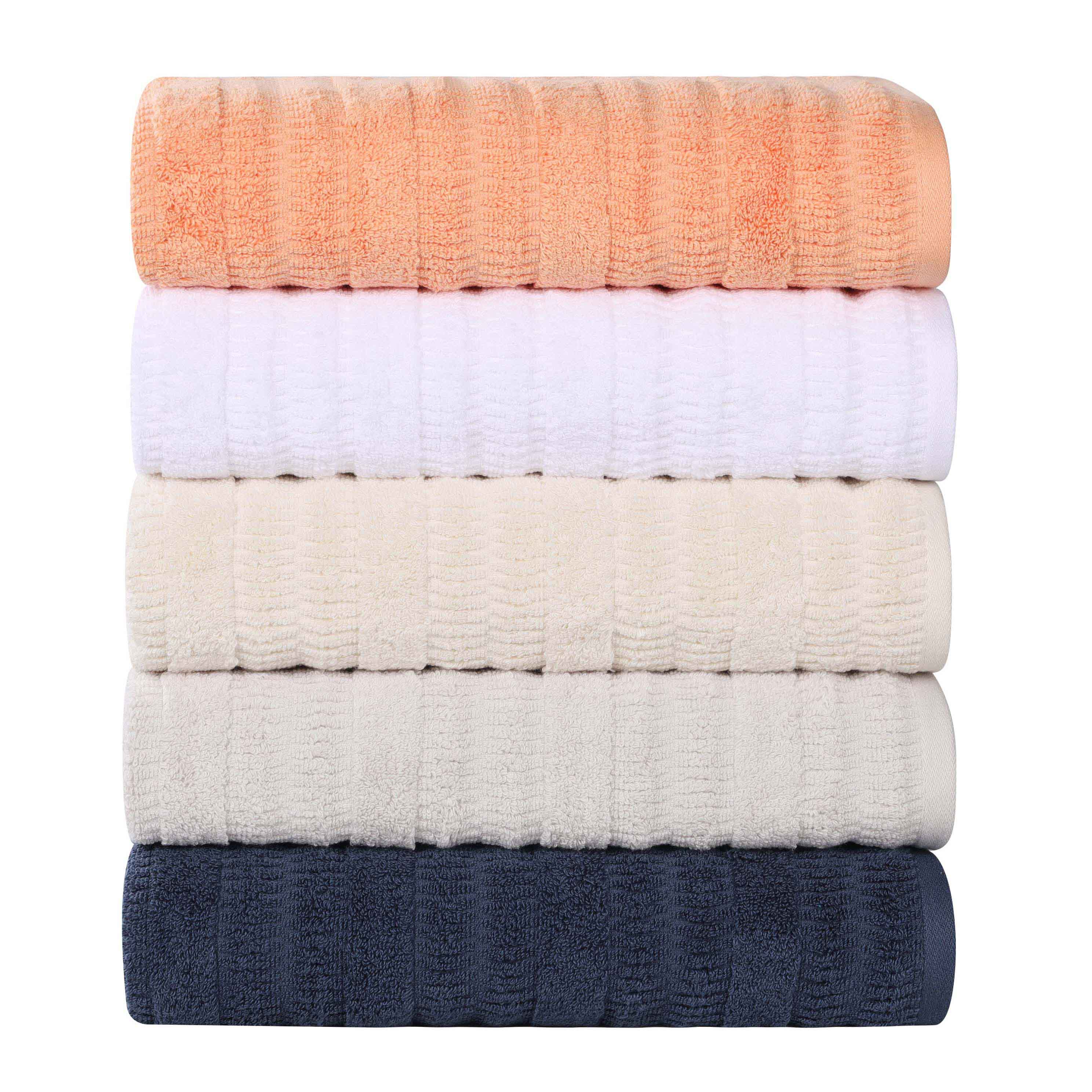 Premium 9-Piece Mika Smart Twist Cotton Towel Set - Soft, Absorbent & Quick-Drying Bath Towels for Spa, Gym & Luxury Home Use