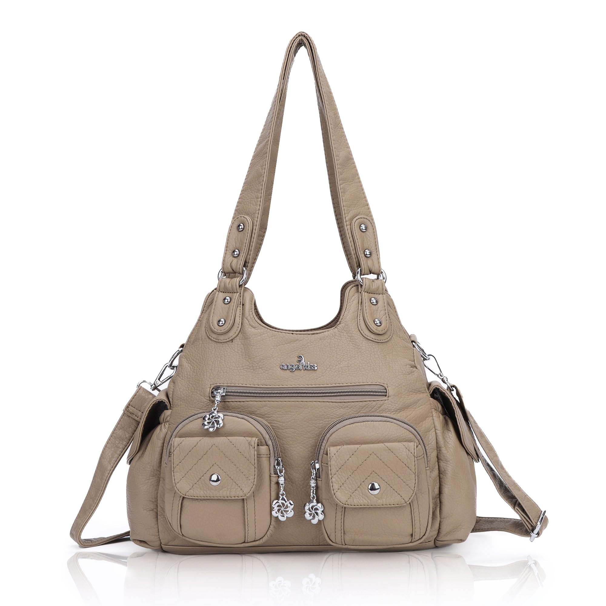 Angel Kiss Women's Large Hobo Bag - Soft PU Leather Shoulder Handbag for Ladies | Perfect for Work, Travel & Everyday Use