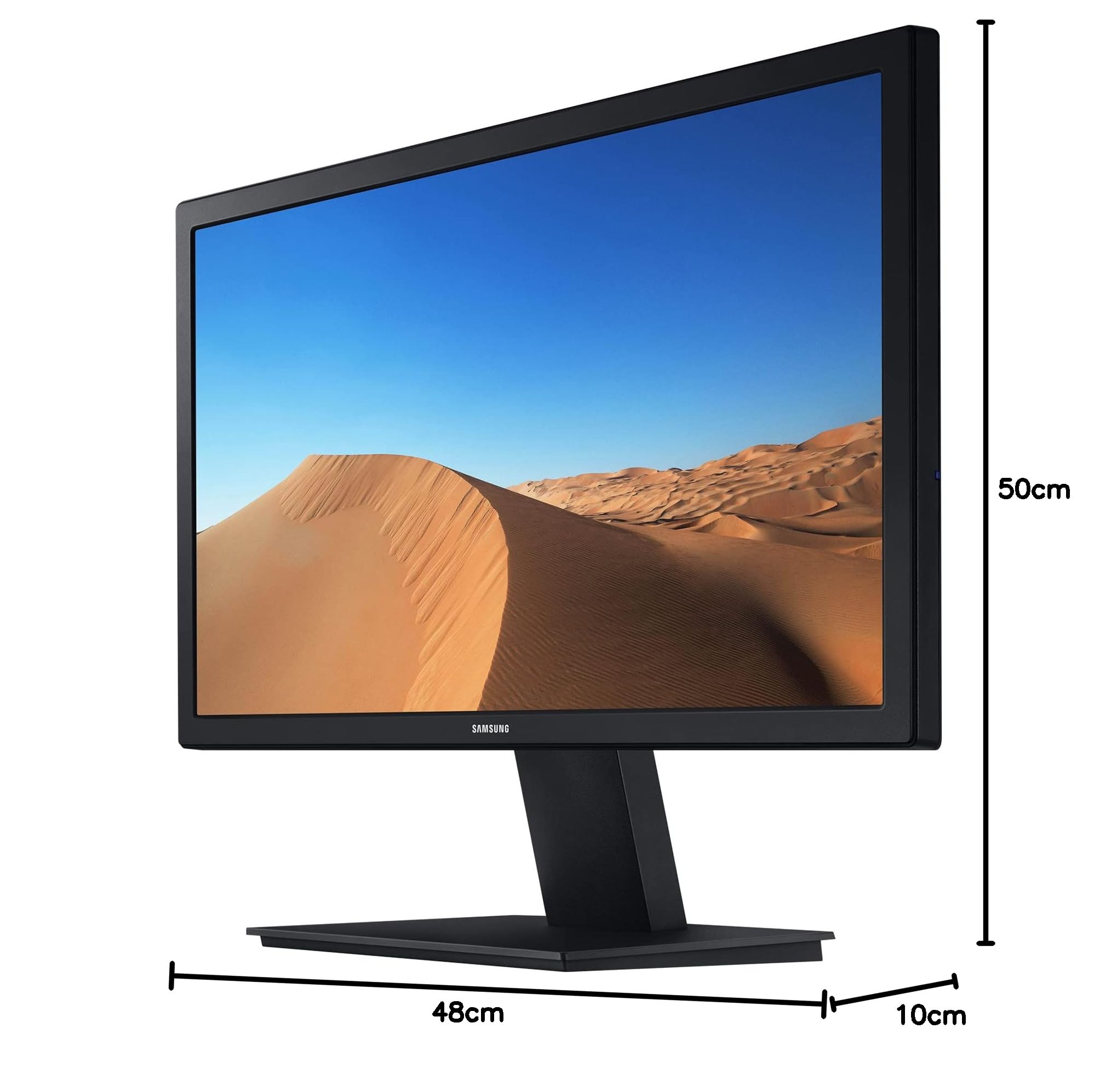 Samsung LS24A310NHUXEN 24 Inch Full HD 1080p Computer Monitor with VGA & HDMI Ports, Black - Ideal for Home Office, Gaming, and Entertainment Setup